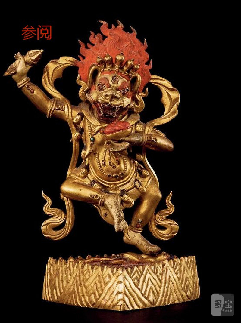 清乾隆（1736-1795年）狮面空行母像 - 图2